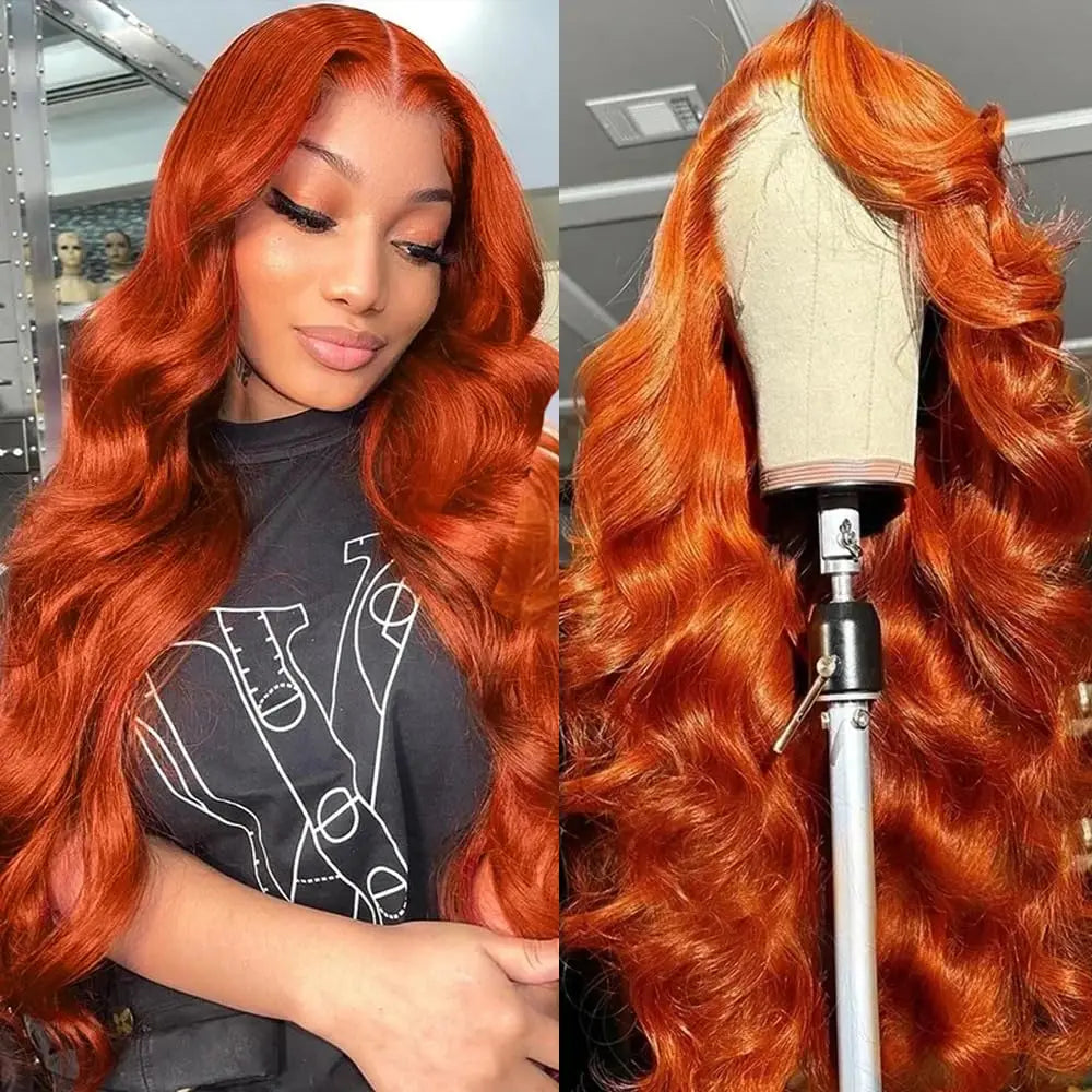 Ginger Wig Human Hair 13x6 HD Lace