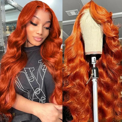 Ginger Wig Human Hair 13x6 HD Lace