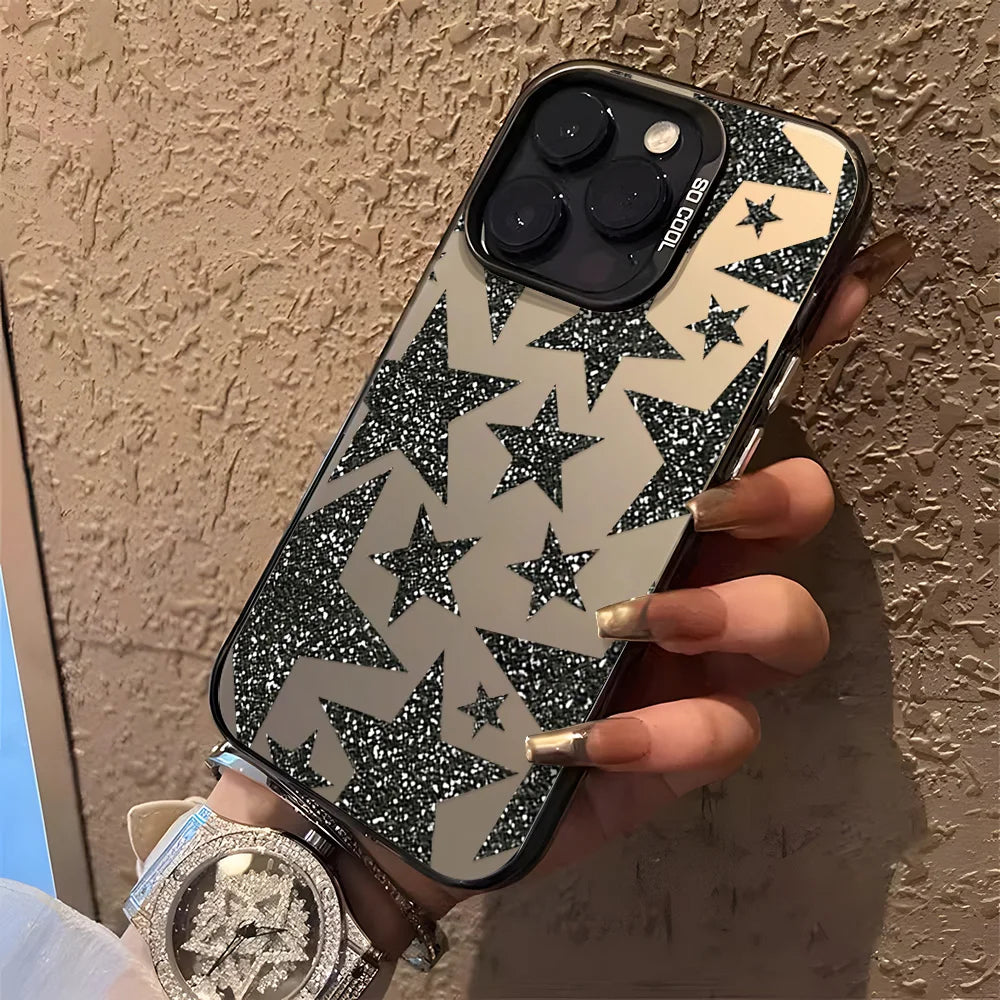 Luxury INS Star Phone Case For iPhone 16 Pro Max 17 13 11 15 14 12 17
