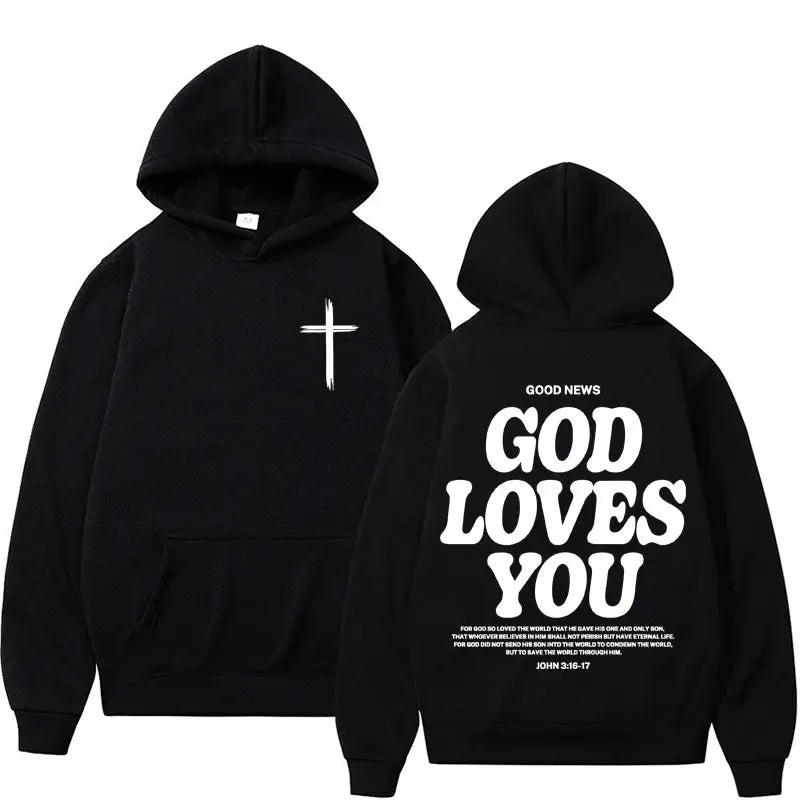 Harajuku Aesthetic Christian Jesus Church Hoodie Bible Verse