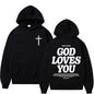 Harajuku Aesthetic Christian Jesus Church Hoodie Bible Verse
