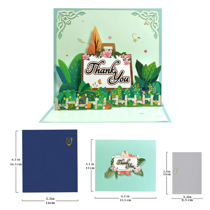 Thanksgiving Day Gift Card 3D Pop Up Give Thanks