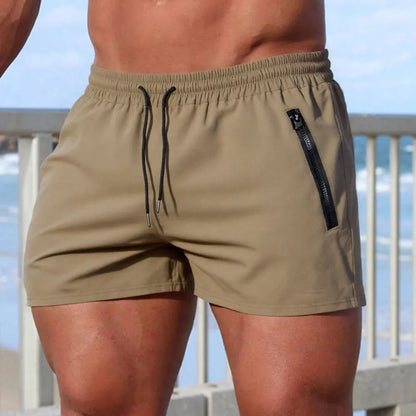 Men's Soild Color Swim Shorts Summer
