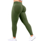 Seamless Women Solid Waist Yoga Pants