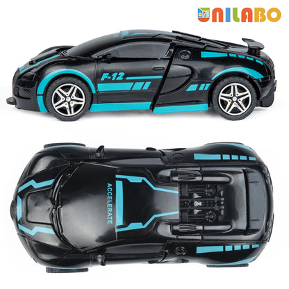 Transformable Robot Sports Car Toys, No Batteries, Educational Kids Gift,