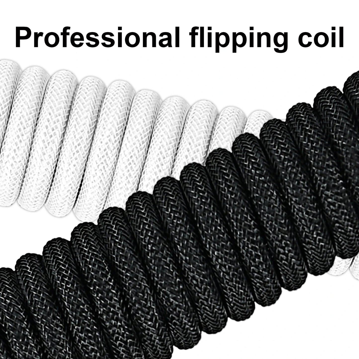 Coiled Keyboard Cable Type C To USB-A Mechanical Keyboard