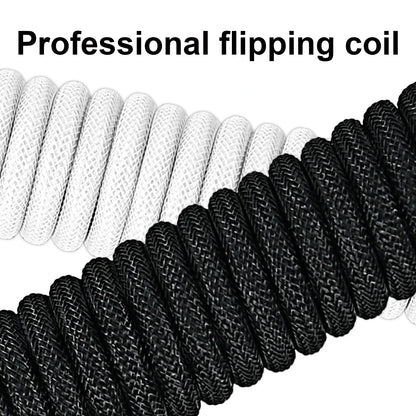 Coiled Keyboard Cable Type C To USB-A Mechanical Keyboard