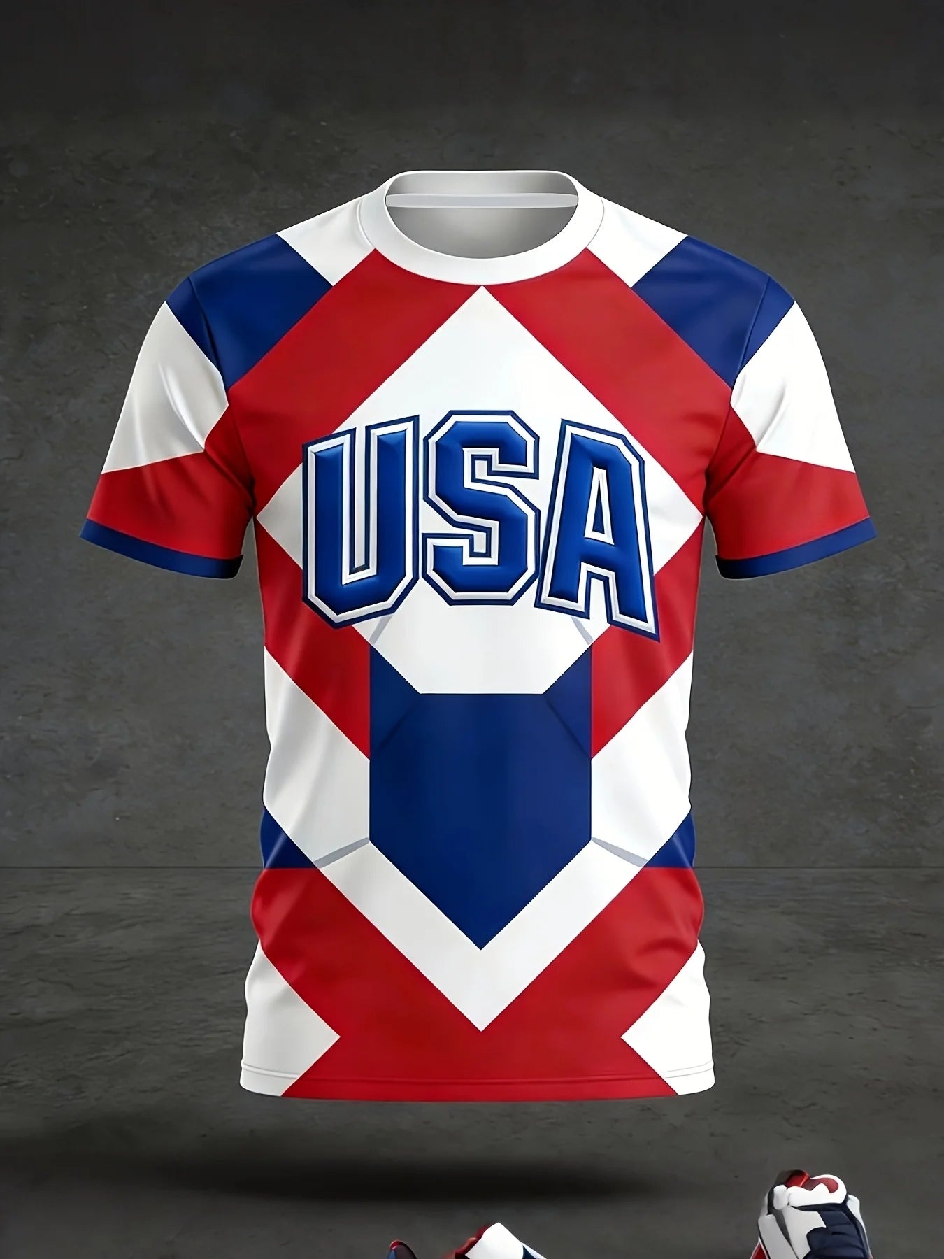 2026 USA Soccer T Shirt 3D Print American Flag Football