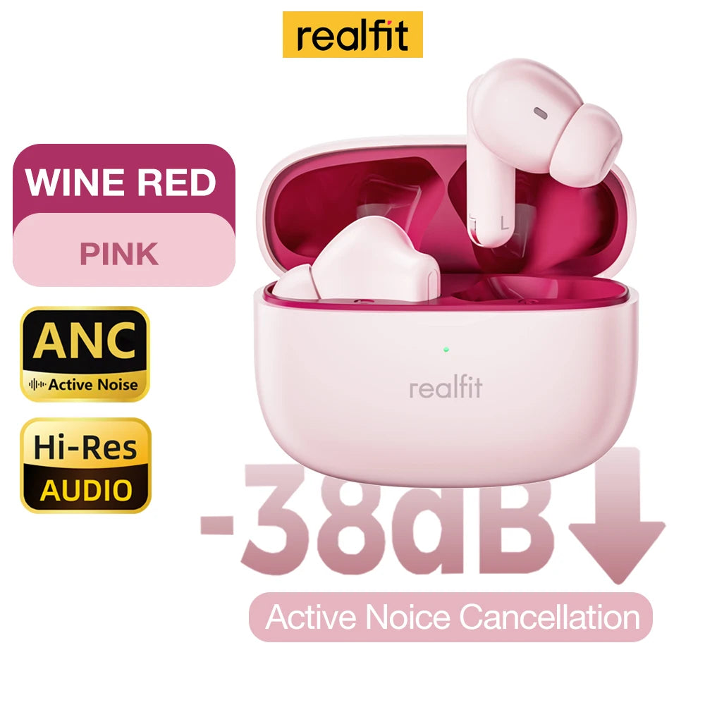 Realfit F3 ANC Active Noice Cancellation Bluetooth Earphones