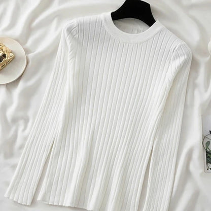 Women Sweater O-neck Autumn Winter Basic Pullover Warm