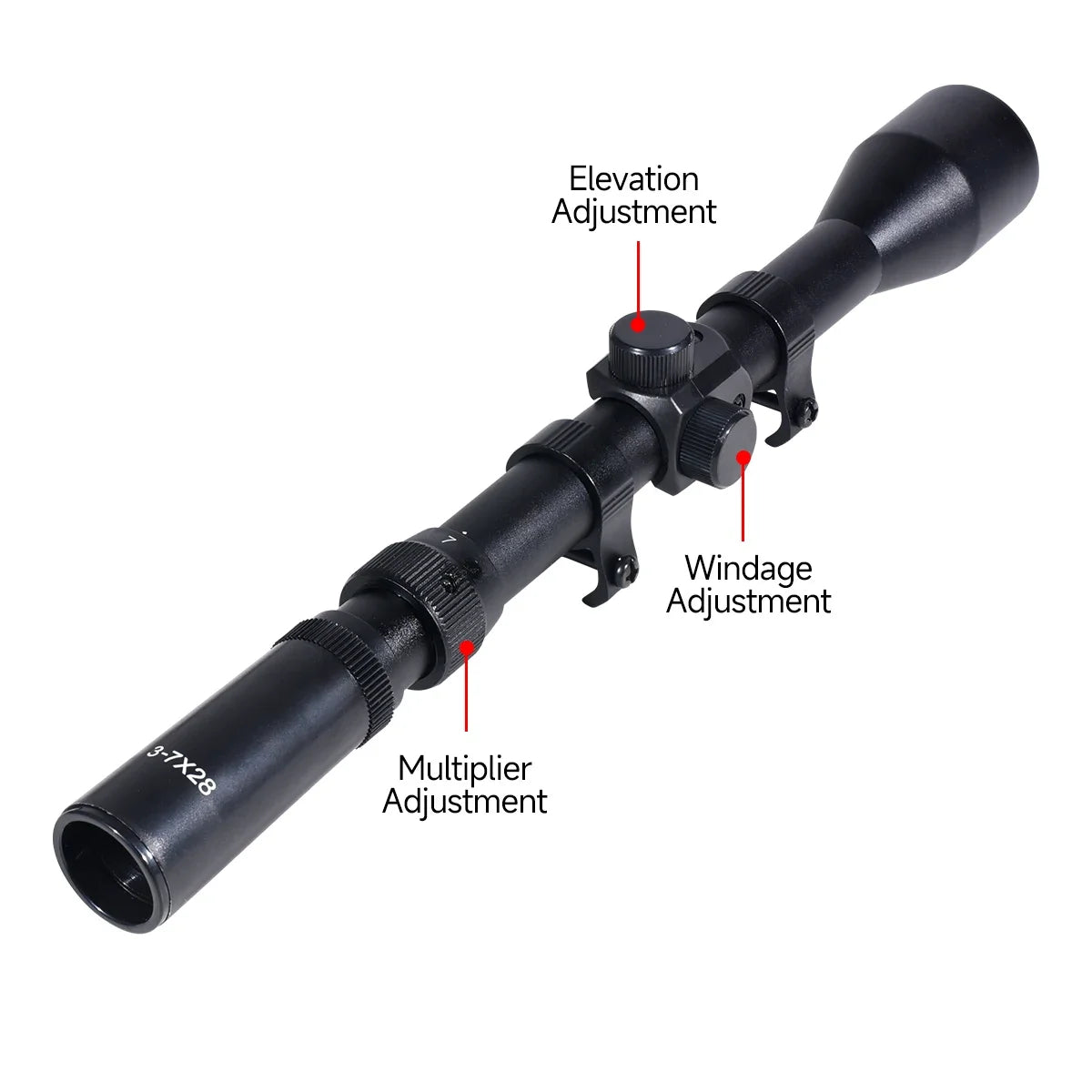 4x20/4x28/3-7x20/3-7x28 Optics Sight  Hunting Rifle Scope