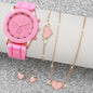 5/6PCS Women Watches Fashion Silicone Band Women