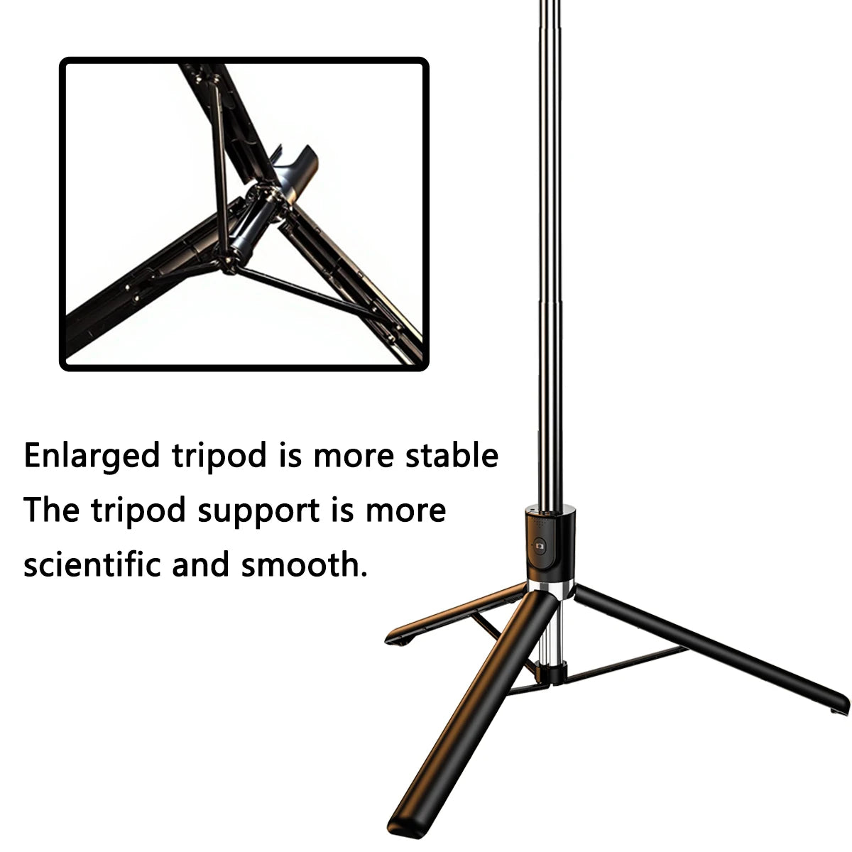 Portable Telescopic Bluetooth Selfie Stick for Live Streaming