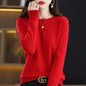 Women Sweater O-neck Autumn Winter Basic Pullover Warm
