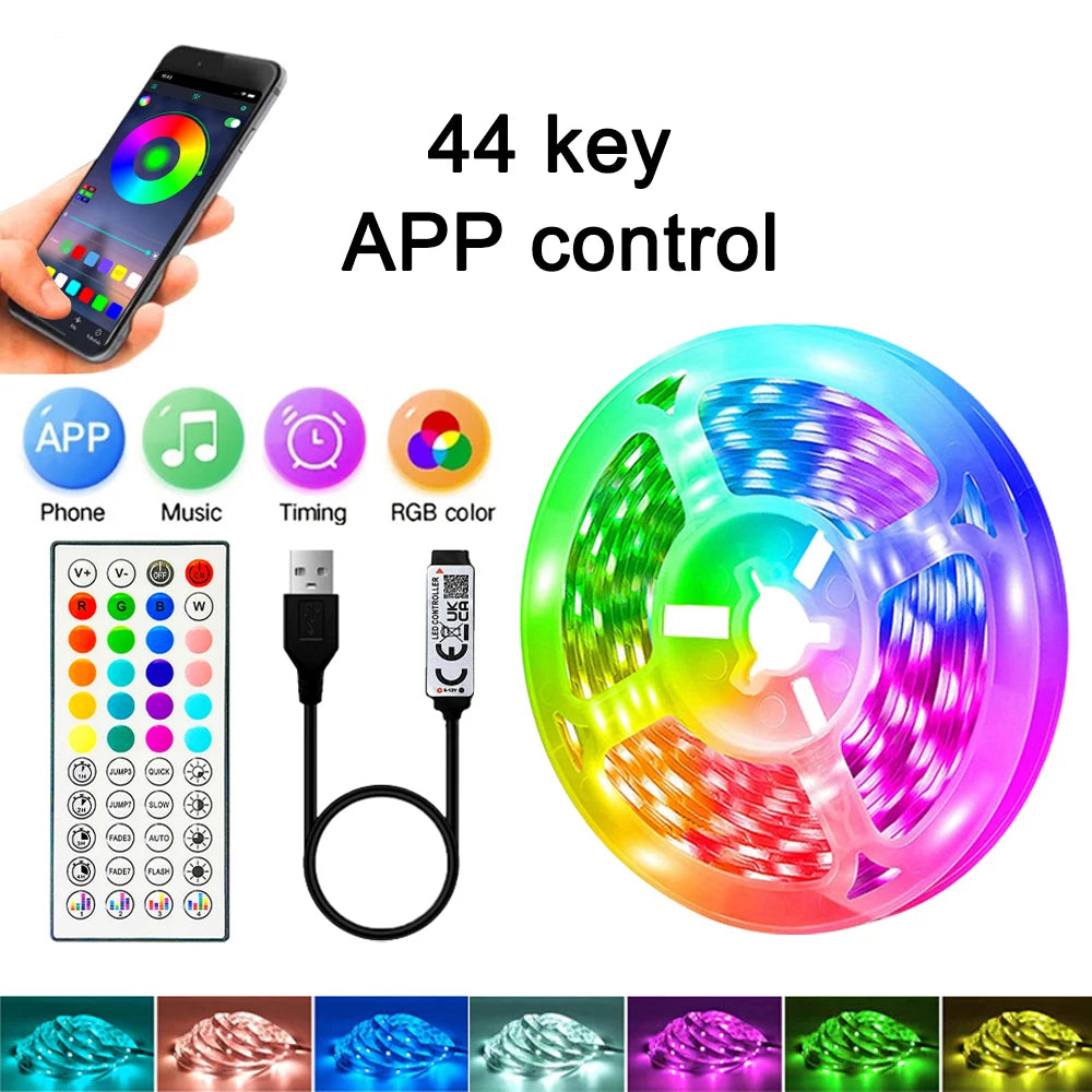 40M/131Ft Led Strip Lights APP 44Keys Music Sync Remote Control