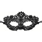 2pcs Elegant Black Lace Masquerade Mask Set for Couples -