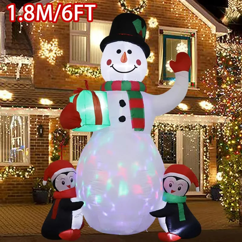 1pc Christmas Decoration Inflatable Toy Gift Snowman 