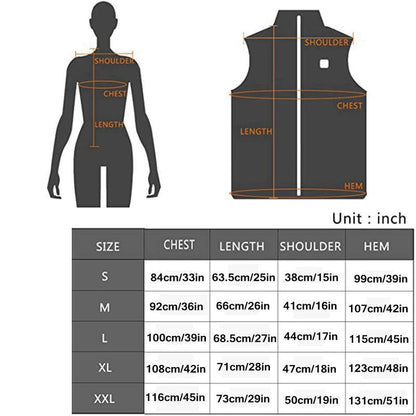 Women 9-zone dual switch Heating Vest Autumn and Winter Cotton