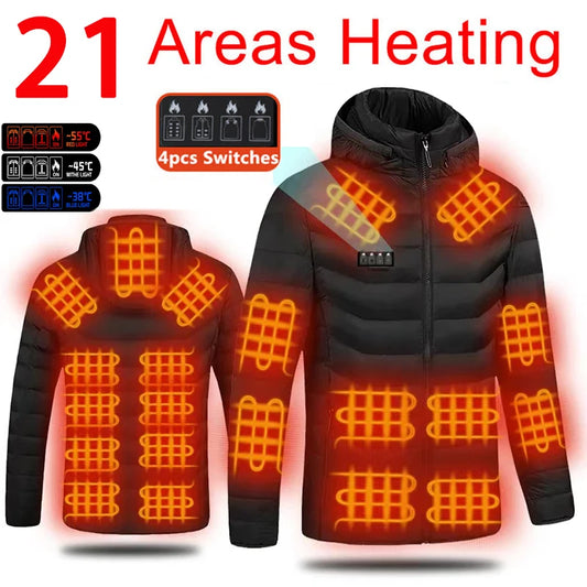 Heated Jacket TODWARM 21 Areas Winter Men's Women's
