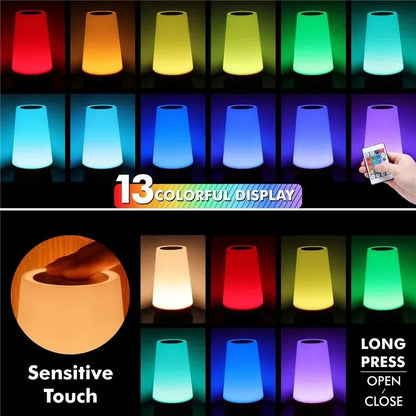 13 Color Changing Night Light Remote Control Touch
