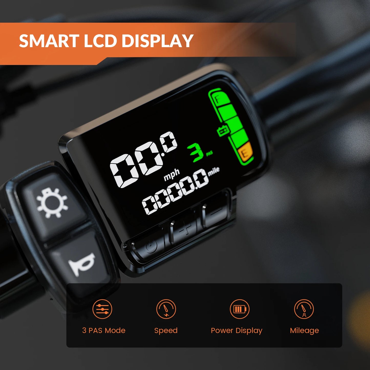5TH WHEEL AB17 Electric Bike, 700W Peak Motor, 23 Mph Max Speed, Color