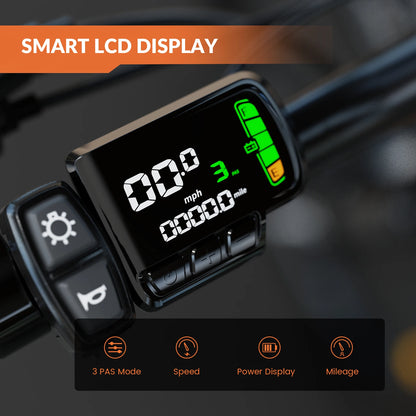 5TH WHEEL AB17 Electric Bike, 700W Peak Motor, 23 Mph Max Speed, Color
