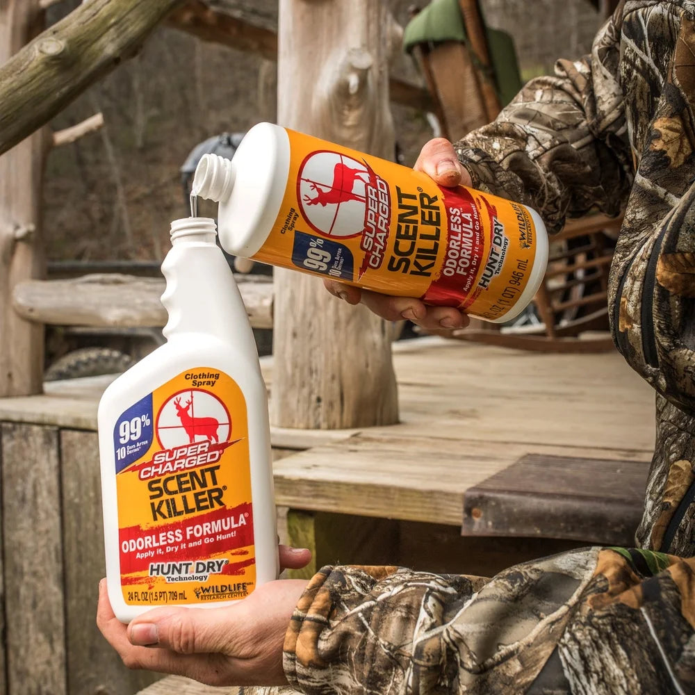 Super Charged Scent Killer Spray Combo 56 fl oz Hunt Dry