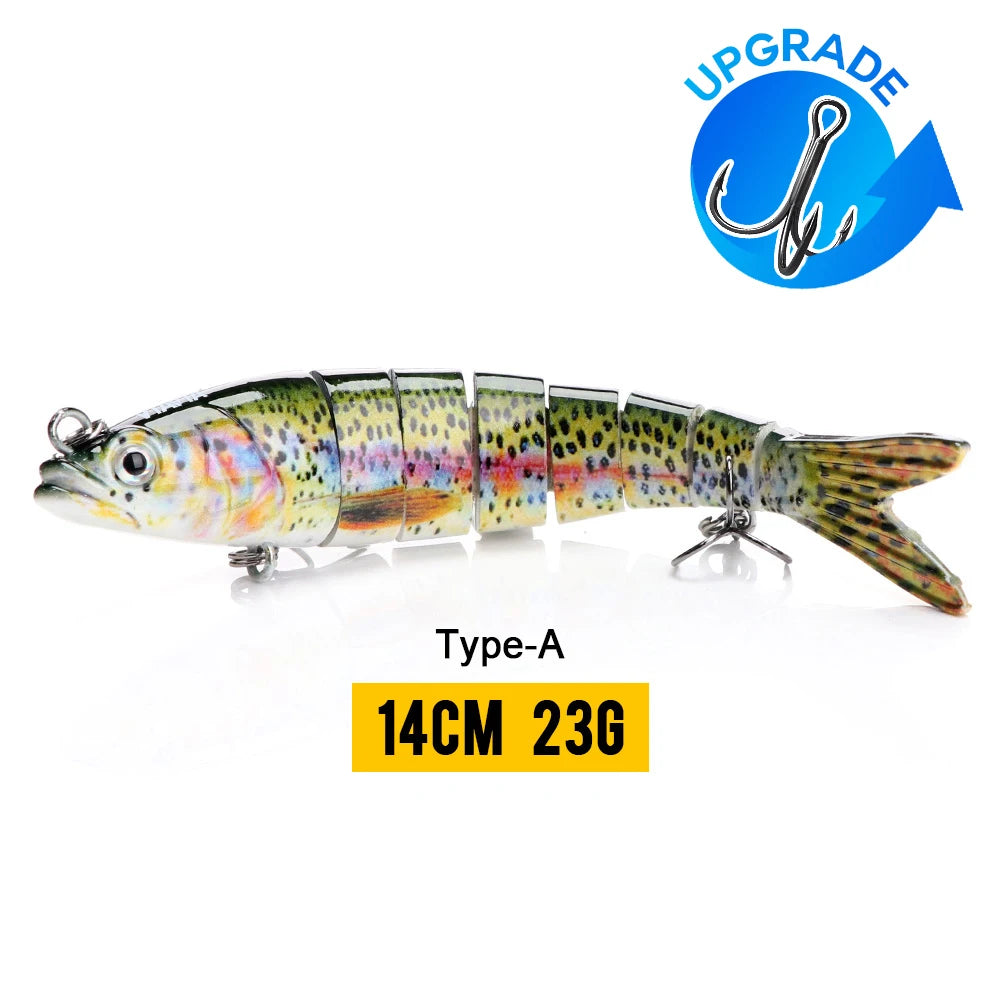 VTAVTA 10/14cm Sinking Wobblers Fishing Lures Jointed