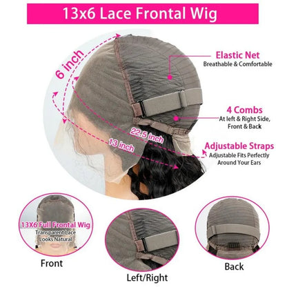 P1B30 Highlight Body Wave Human Hair Wigs 100%Human Hair Quality