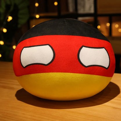 Hot  10/30/50cm Polandball Country Ball Toy Plush Pendant Plush Doll