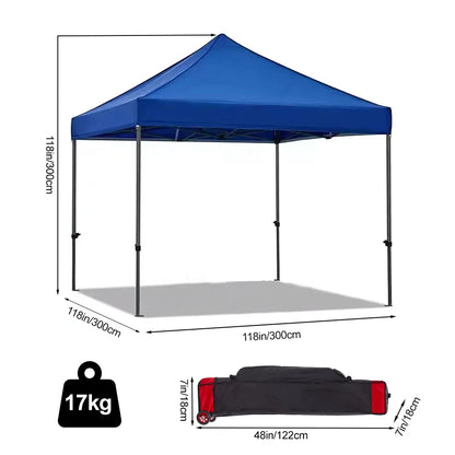 3x3m Pop Up Canopy Tent Instant Setup Large Waterproof