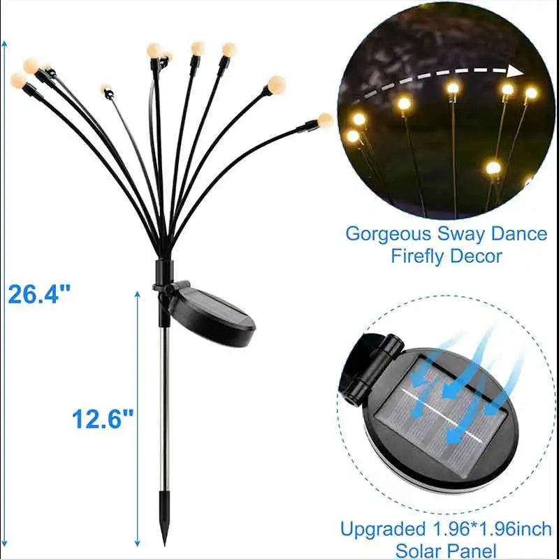 Garden Lights-New Upgraded Solar Powered Firefly Lights Outdoor