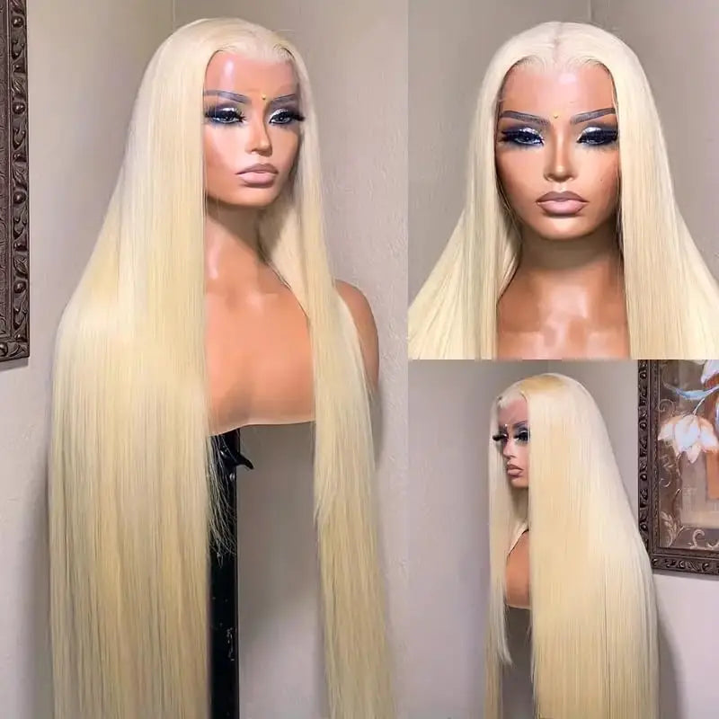 30 Inch 613 Blonde HD Transparent Lace Front Wigs Human Hair