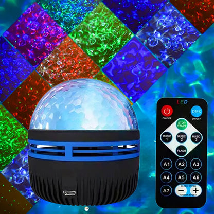 USB Galaxy Projector Aurora 5V Night Light 360° Rotating