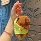 Cute Capybara Plush Toy Hoodie with Wings Simulation Doll