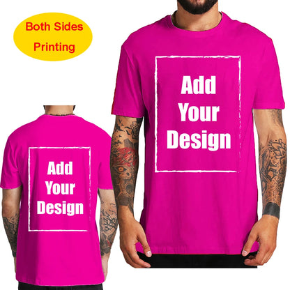 Custom T Shirt for Men Front Back Print