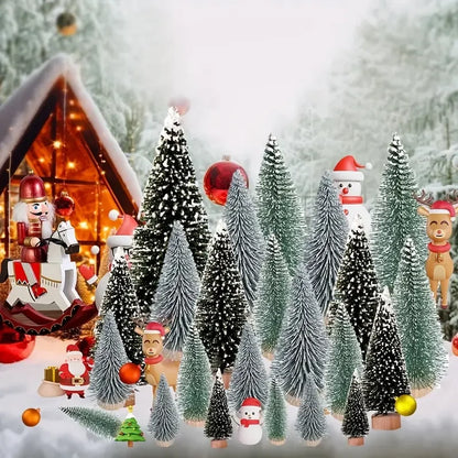 3/15/30pcs Mini Christmas Trees,