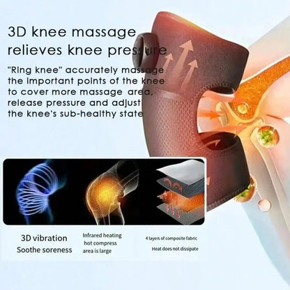 Heated And Vibrating Knee Massage Pad,