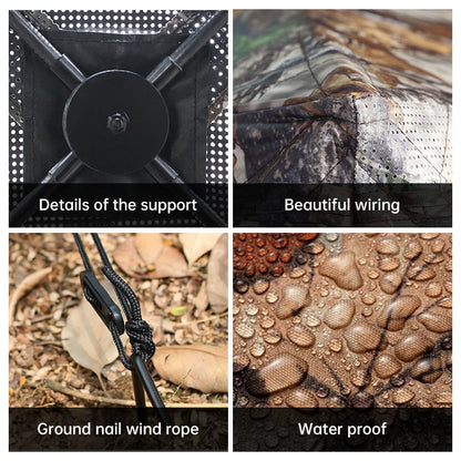 Outdoor Hunting Camping Tent Portable Camouflage Automatic Pop-Up 270°