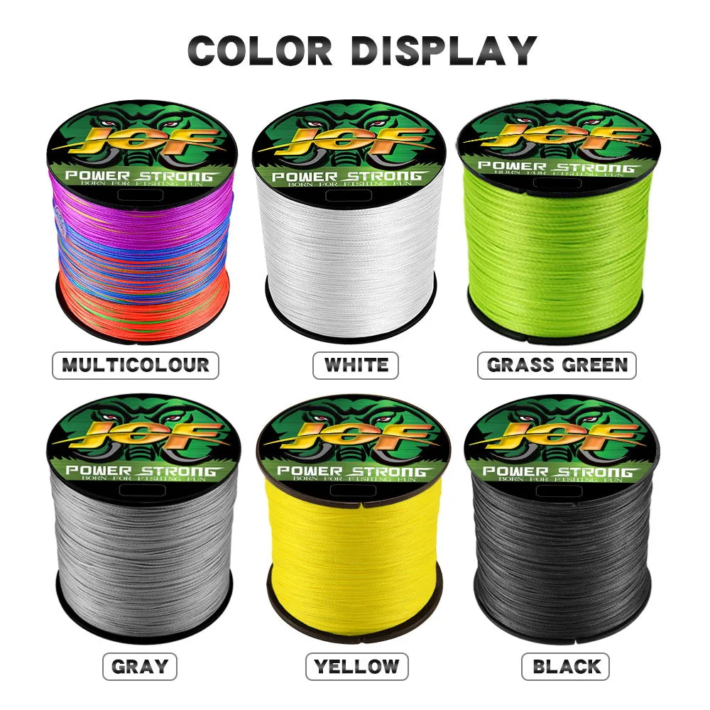 JOF 4 Braided x4 Strands 300M 100M Fly Fishing Line Multifilament