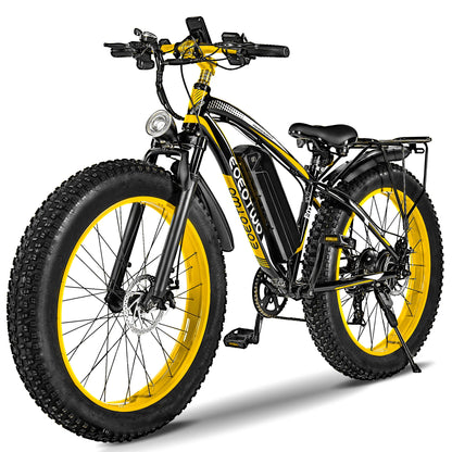 EOEOTWO E01 Electric Bike Adult 26" Fat Tire 1500W Peak Motor