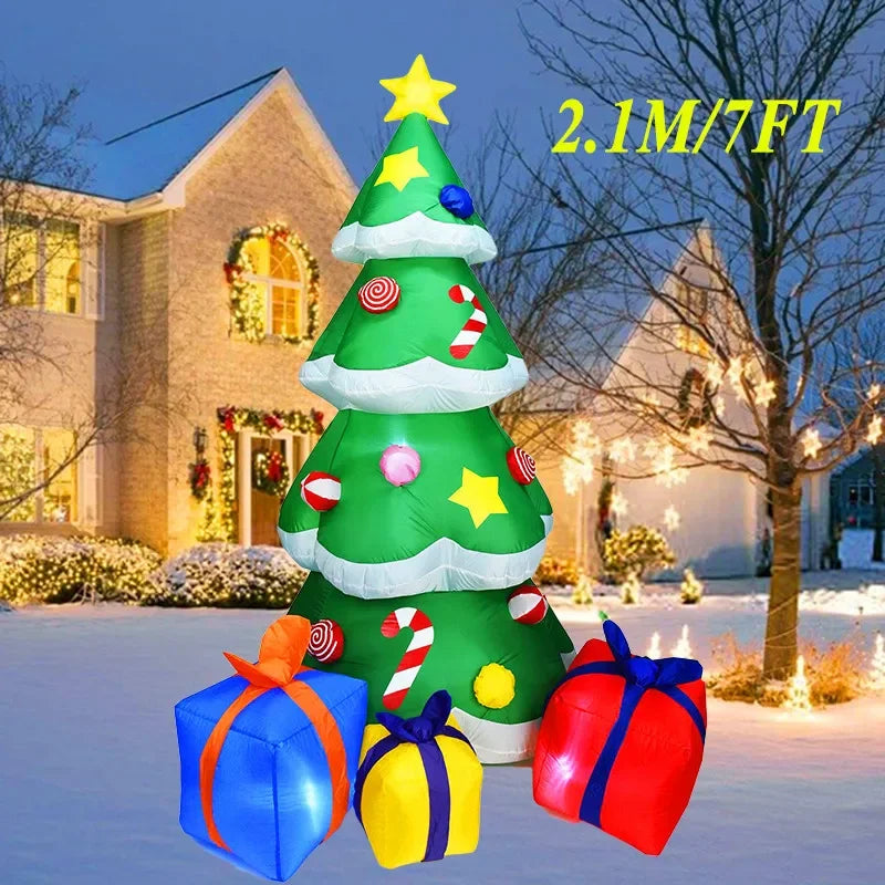 Christmas Decorations Model Built-in LED Lights Inflatable Toys Ornament