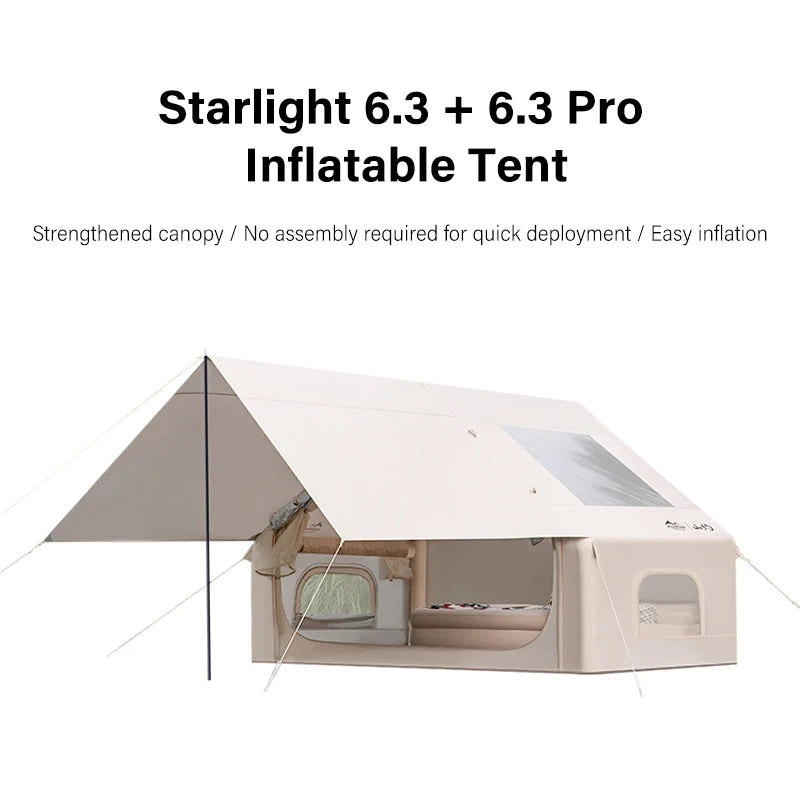 Auto Inflatable Tent with Sunshade, 2025 New 2 in 1