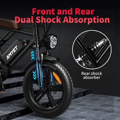 AMYET V9-G60 Adults Electric Bike 1000W Motor Bicycle
