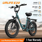 URLIFE 1000W E20 Electric Bike | 48V 13Ah Removable Battery, 20MPH,