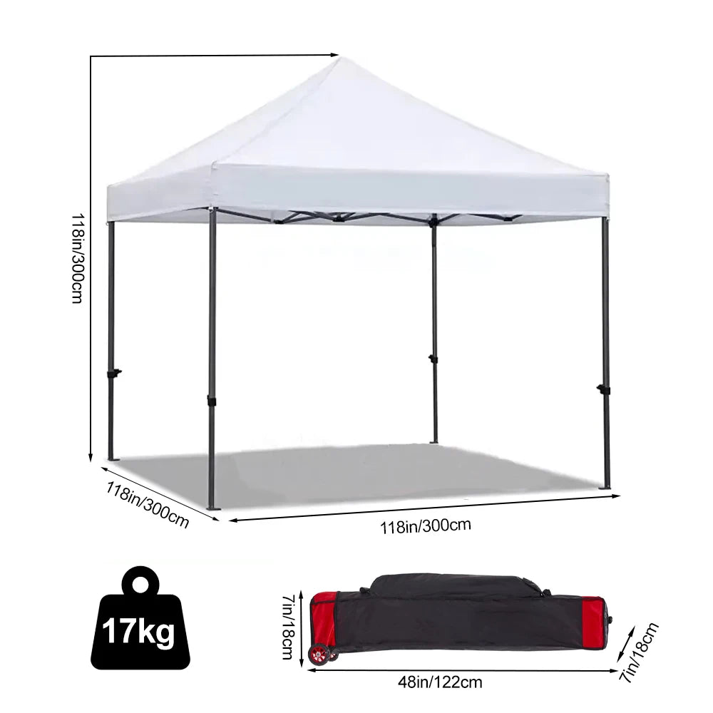 3x3m Pop Up Canopy Tent Instant Setup Large Waterproof