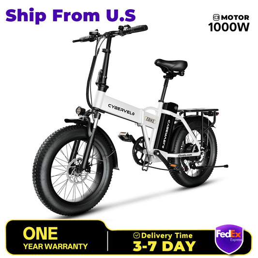 Cybervelo EK4 EK5 MARS700 Removable Battery EBike,28MPH,1000W