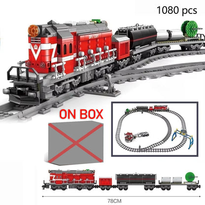 DOU BUILTBuilding Block City Train Track Model Electric