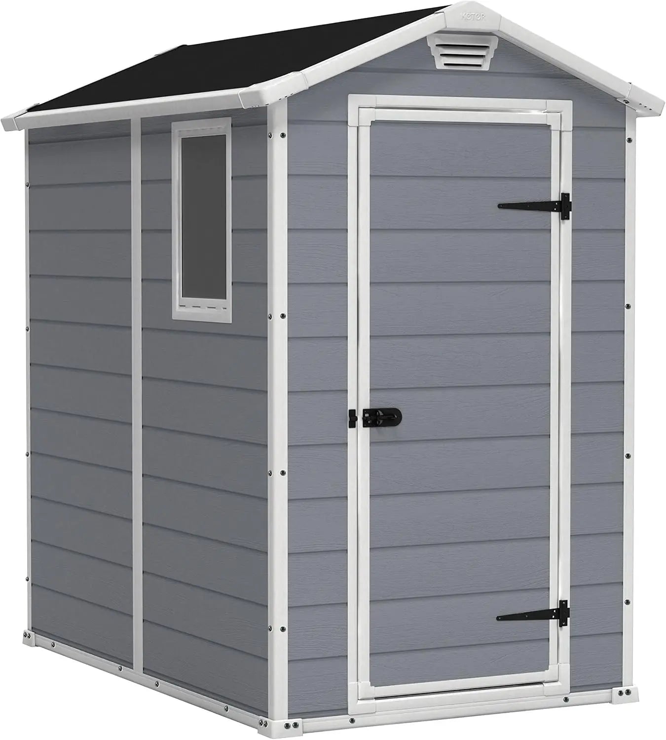 Manor 4x6 Resin Outdoor Storage Shed Kit-Perfect