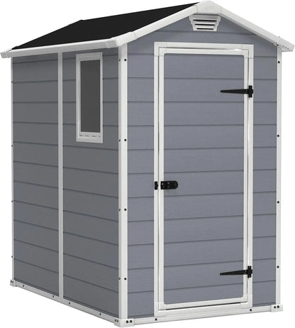 Manor 4x6 Resin Outdoor Storage Shed Kit-Perfect